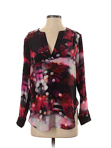 Amanda Uprichard Long Sleeve Silk Top (view 1)