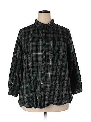 Democracy Long Sleeve Button-Down Shirt (view 1)