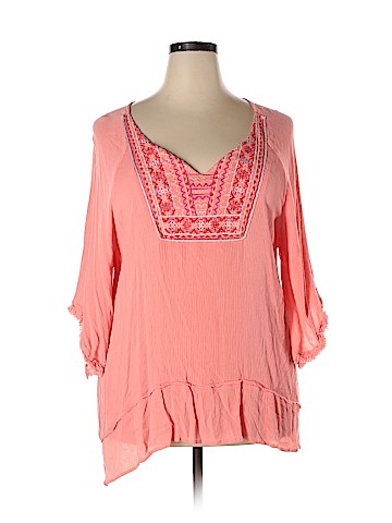 Democracy 3/4 Sleeve Blouse (view 1)