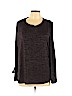 Nic + Zoe Black Long Sleeve Top Size XL - photo 1