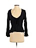 Willow & Clay 100% Viscose Black Long Sleeve Blouse Size S - photo 1
