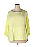 Soft Surroundings 100% Rayon Green 3/4 Sleeve Top Size 2X - photo 1