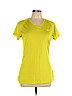 Nike 100% Polyester Yellow Active T-Shirt Size L - photo 1