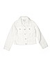 Jona Michelle 100% Cotton Solid White Denim Jacket Size 7 - 8 - photo 1