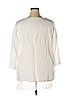 Assorted Brands 100% Linen White 3/4 Sleeve Blouse Size 2X - photo 2