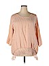 Assorted Brands Pink 3/4 Sleeve Blouse Size 2X - photo 1