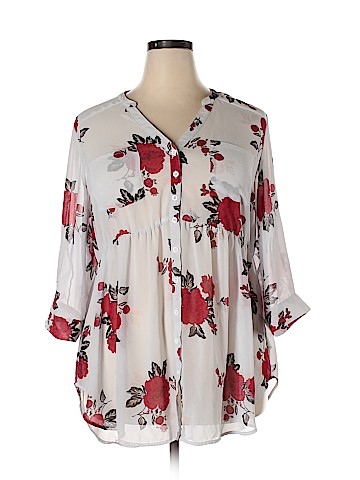 Torrid 3/4 Sleeve Blouse (view 1)