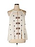 Lucky Brand 100% Rayon Ivory Sleeveless Blouse Size XL - photo 1