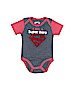 Superman 100% Cotton Graphic Blue Short Sleeve Onesie Size 0-3 mo - photo 1