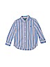 Ralph Lauren 100% Cotton Stripes Blue Long Sleeve Button-Down Shirt Size 4T - 4 - photo 1