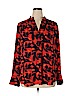Ann Taylor 100% Polyester Red Long Sleeve Blouse Size XL - photo 1