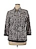 Liz & Co 100% Cotton Brown 3/4 Sleeve Button-Down Shirt Size XL - photo 1