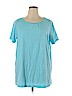 Lands' End Blue Short Sleeve Top Size 1X - photo 1