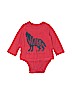 Baby Gap 100% Cotton Red Long Sleeve Onesie Size 6-12 mo - photo 1