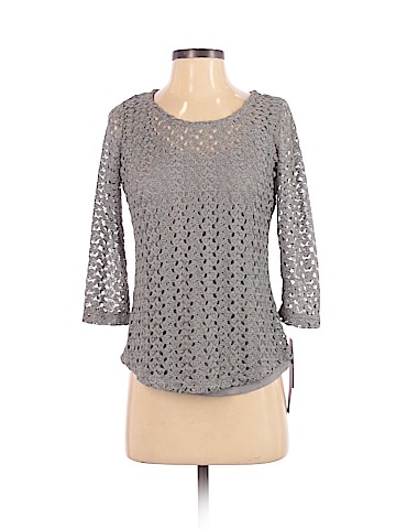 JM Collection 3/4 Sleeve Top (view 1)