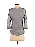 JM Collection Gray 3/4 Sleeve Top Size S (petite) - photo 2