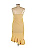 Zara 100% Polyester Yellow Casual Dress Size M - photo 2