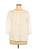 Boden 100% Linen White 3/4 Sleeve Blouse Size 14 - photo 1