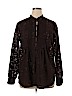Coldwater Creek Brown Long Sleeve Blouse Size XL - photo 1