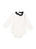 Ralph Lauren 100% Cotton White Long Sleeve Onesie 6-9 MO / 9 MO - photo 1