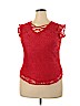 No Boundaries 100% Polyester Red Short Sleeve Top Size XXL - photo 1