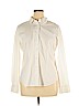 New York & Company White Long Sleeve Button-Down Shirt Size XL - photo 1