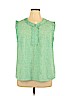 Boden 100% Polyester Green Sleeveless Blouse Size 16 - photo 1