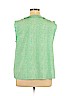 Boden 100% Polyester Green Sleeveless Blouse Size 16 - photo 2