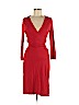 Diane von Furstenberg 100% Acetate Red Casual Dress Size 8 - photo 1