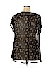 Loralette 100% Polyester Black Short Sleeve Blouse Size 2X - photo 2