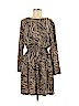 H&M 100% Rayon Brown Casual Dress Size 8 - photo 1