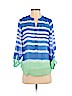 Apt. 9 100% Polyester Blue Long Sleeve Blouse Size XS (petite) - photo 1
