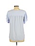 Ann Taylor LOFT 100% Cotton Blue Short Sleeve Top Size M - photo 2