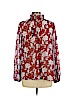 a.n.a. A New Approach 100% Polyester Red Long Sleeve Blouse Size L - photo 2