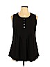 Avenue 100% Polyester Black Sleeveless Blouse Size 14 - 16 Plus - photo 1