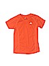 Adidas 100% Polyester Solid Orange Active T-Shirt Size M (kids) - photo 1