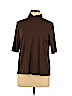 Eileen Fisher Brown Short Sleeve Top Size L - photo 1