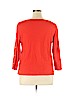 Rafaella 100% Cotton Red 3/4 Sleeve Top Size XL - photo 2
