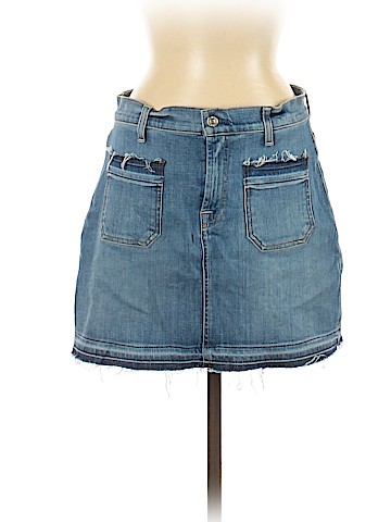 7 For All Mankind Denim Skirt (view 1)