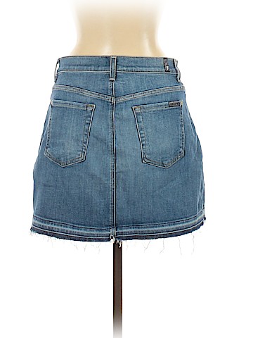 7 For All Mankind Denim Skirt (view 2)