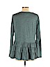 Deletta Blue Long Sleeve Top Size M - photo 2