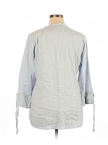 Zara Basic 3/4 Sleeve Button-Down Shirt (view 2)