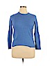 Banana Republic 100% Merino Extra Fine Wool Blue Wool Pullover Sweater Size XL - photo 1