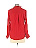 L.A.M.B. 100% Silk Red Long Sleeve Silk Top Size 10 - photo 2