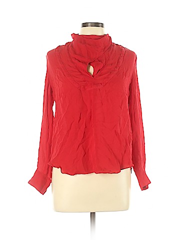 L.A.M.B. Long Sleeve Silk Top (view 1)