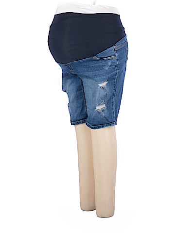 Indigo Blue Denim Shorts (view 1)