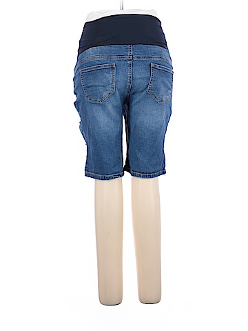 Indigo Blue Denim Shorts (view 2)