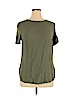 H&M 100% Viscose Green Short Sleeve Top Size 14 - photo 1