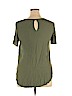 H&M 100% Viscose Green Short Sleeve Top Size 14 - photo 2