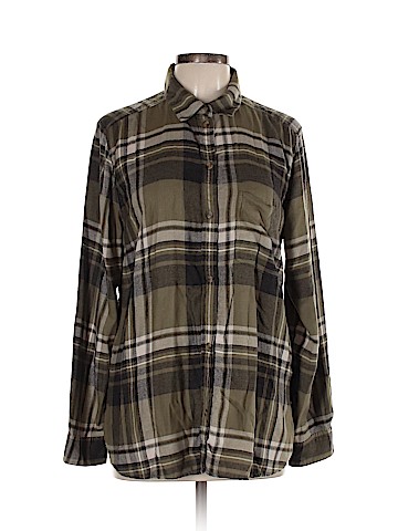 American Eagle Outfitters Long Sleeve Button-Down Shirt (view 1)